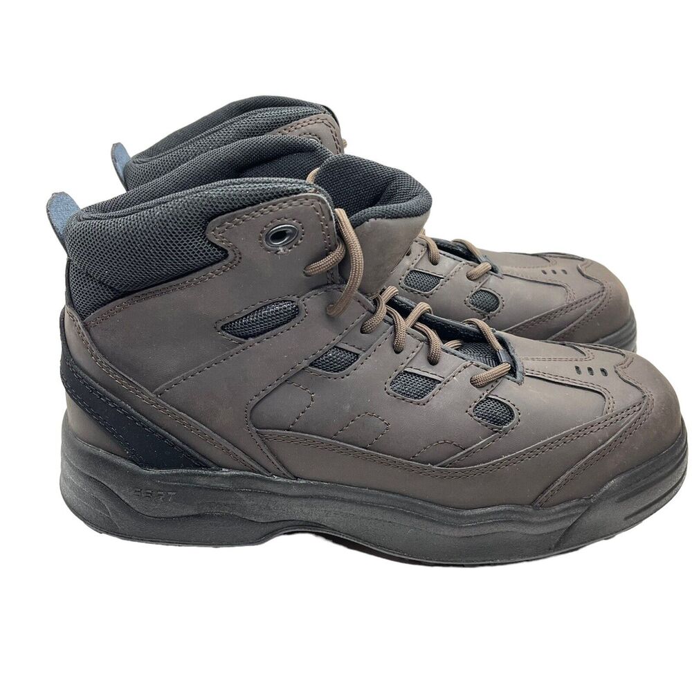 Red Wing Worx Work Boots Sneakers Men Size 8.5 WW Brown Leather Non-Metallic Toe
